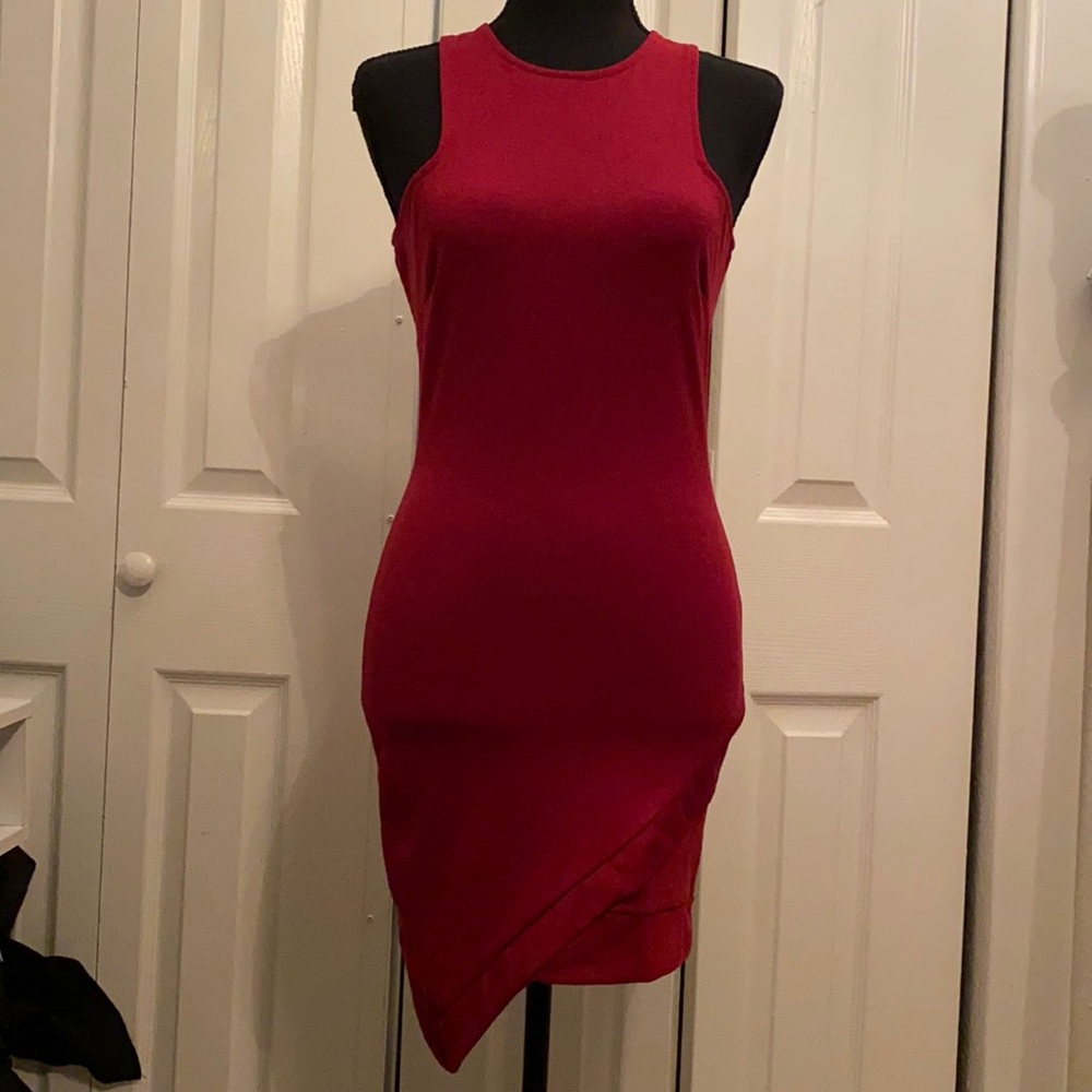 Charlotte Russe | bodycon dress | burgundy | medium - Picture 1 of 5